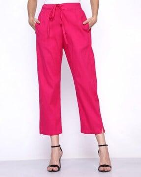 relaxed fit pleat front trousers with slip pockets