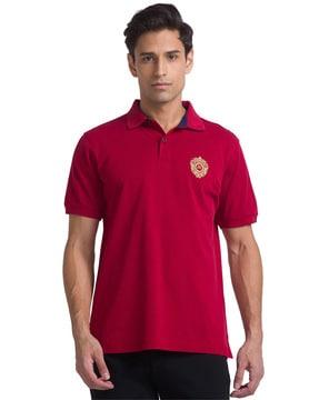 relaxed-fit polo t-shirt