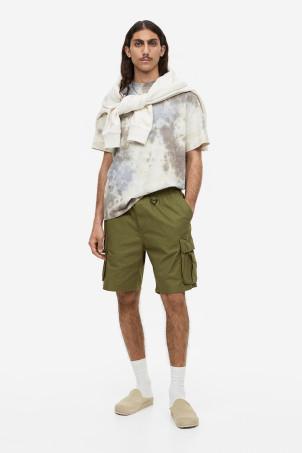 relaxed fit ripstop cargo shorts