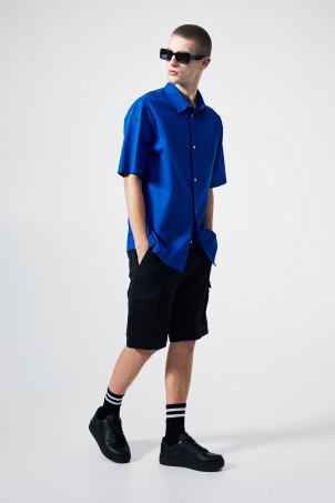 relaxed fit short-sleeved shirt