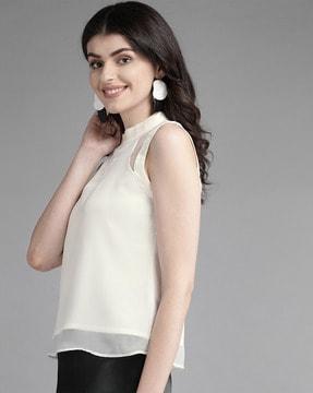 relaxed fit sleeveless top