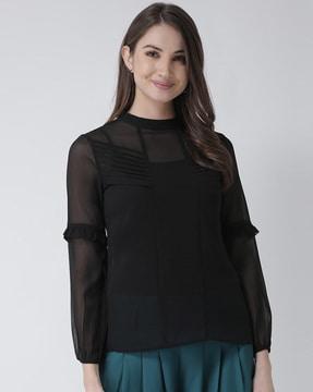 relaxed fit top with full sleeves