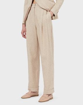 relaxed fit trousers with insert pockets