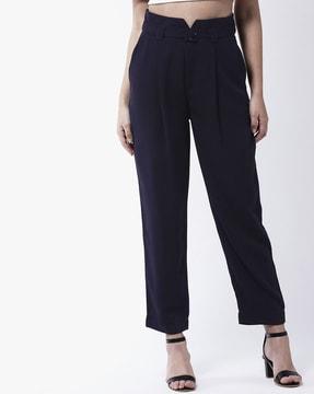 relaxed fit trousers with insert pockets