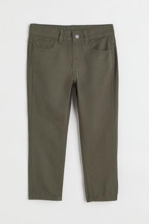 relaxed fit twill trousers