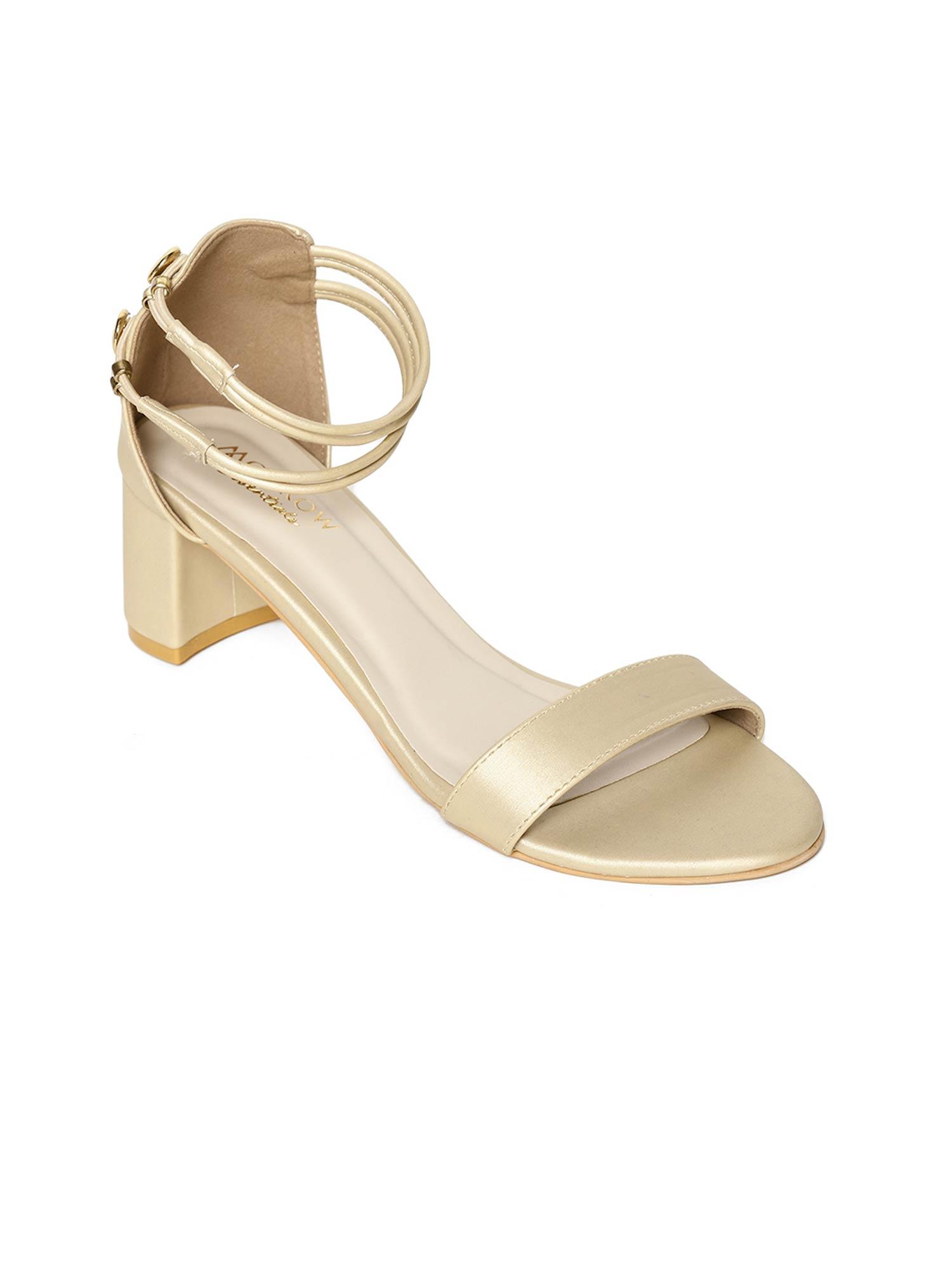 remington gold block heels