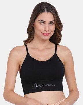 removable cup lightly-padded sports bra