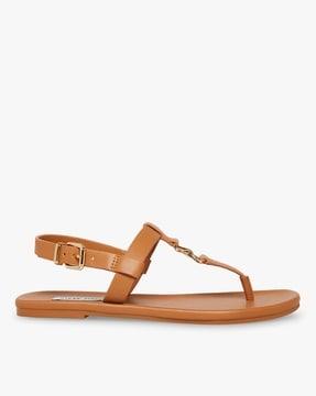 renata flat sandals with buckle-strap