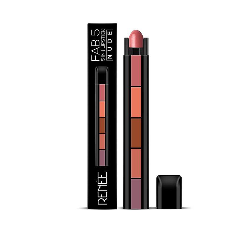 renee cosmetics fab 5 in 1 nude lipstick