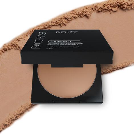 renee face base compact almond beige, 9 g