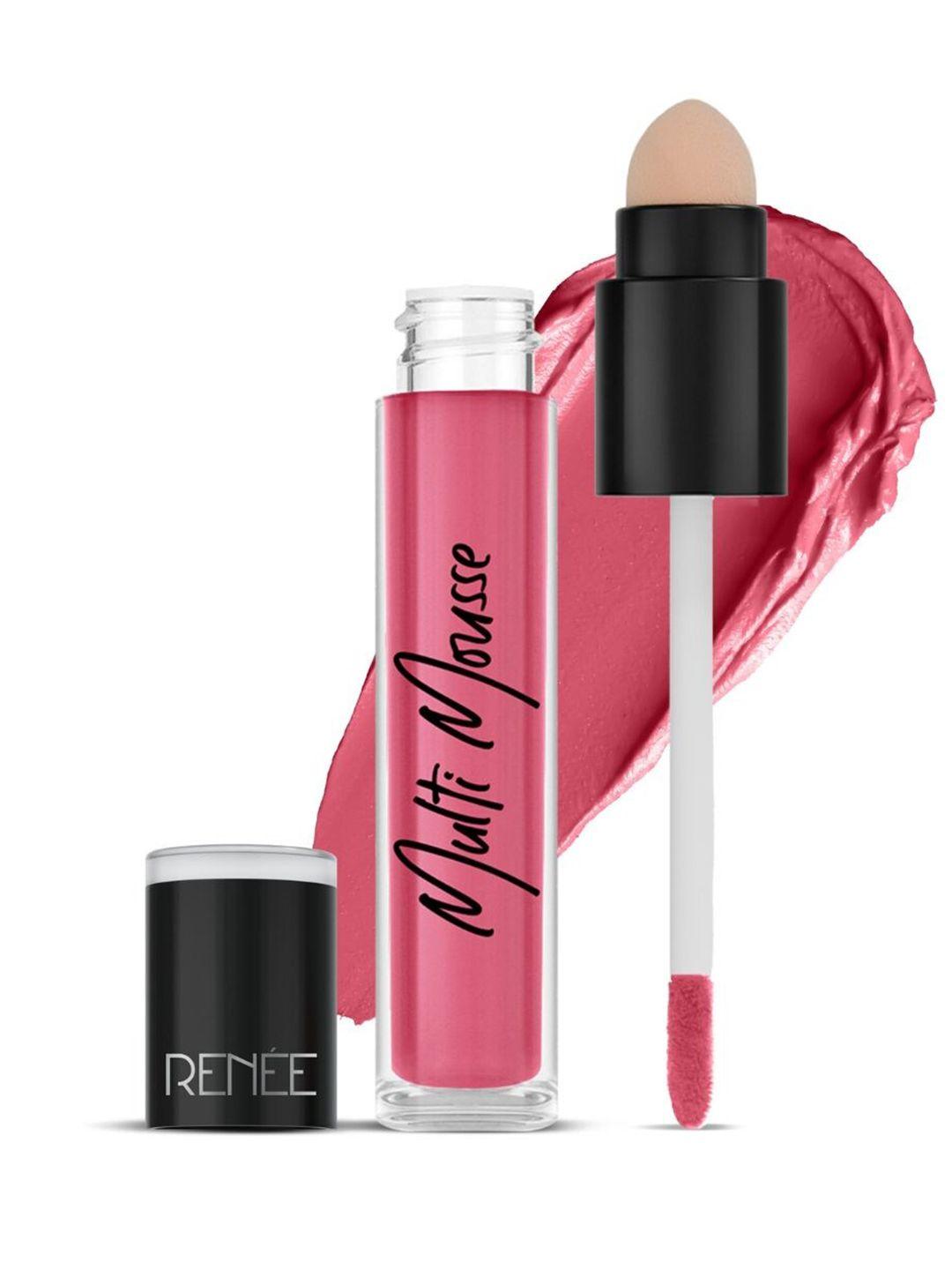 renee multi mousse for lips cheeks & eyes with vitamin e 5ml  - pink pudding