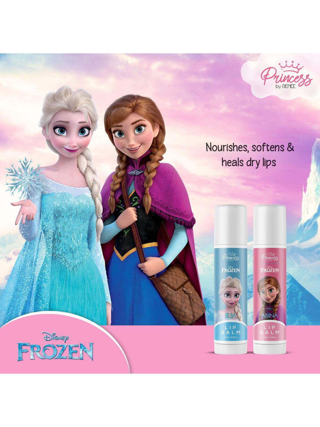 renee set of 2 princess disney frozen tinted lip balm 7.4g each - elsa & anna