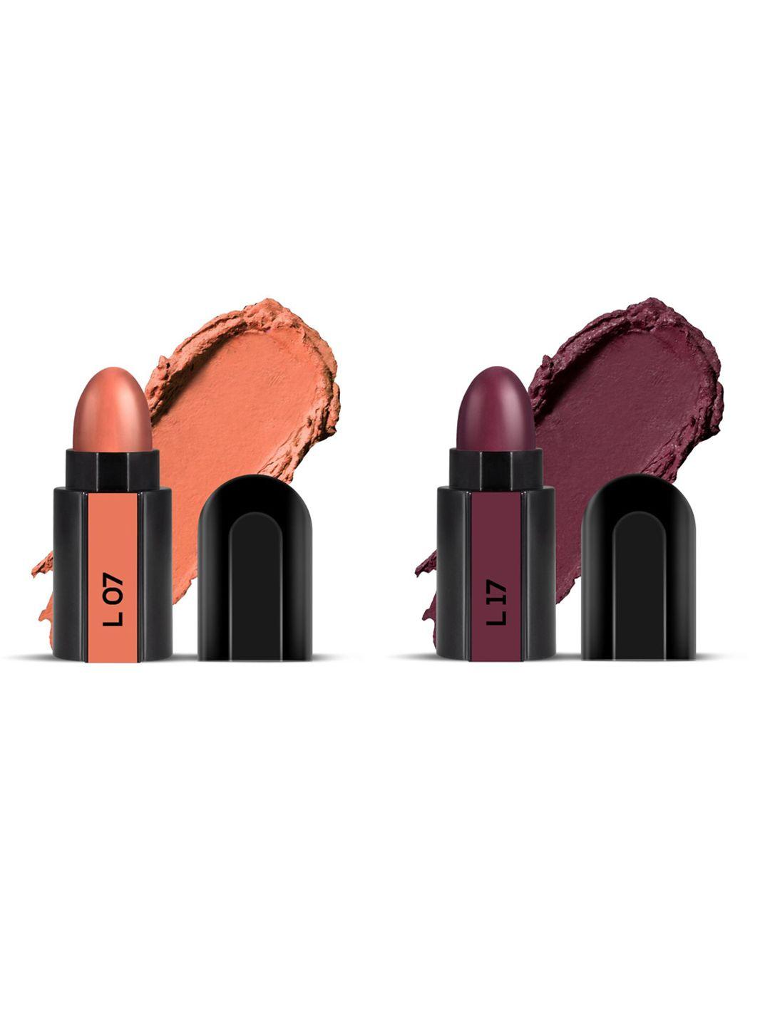 renee fab bullet lipstick duo - salmon slay l07 & plum play l17