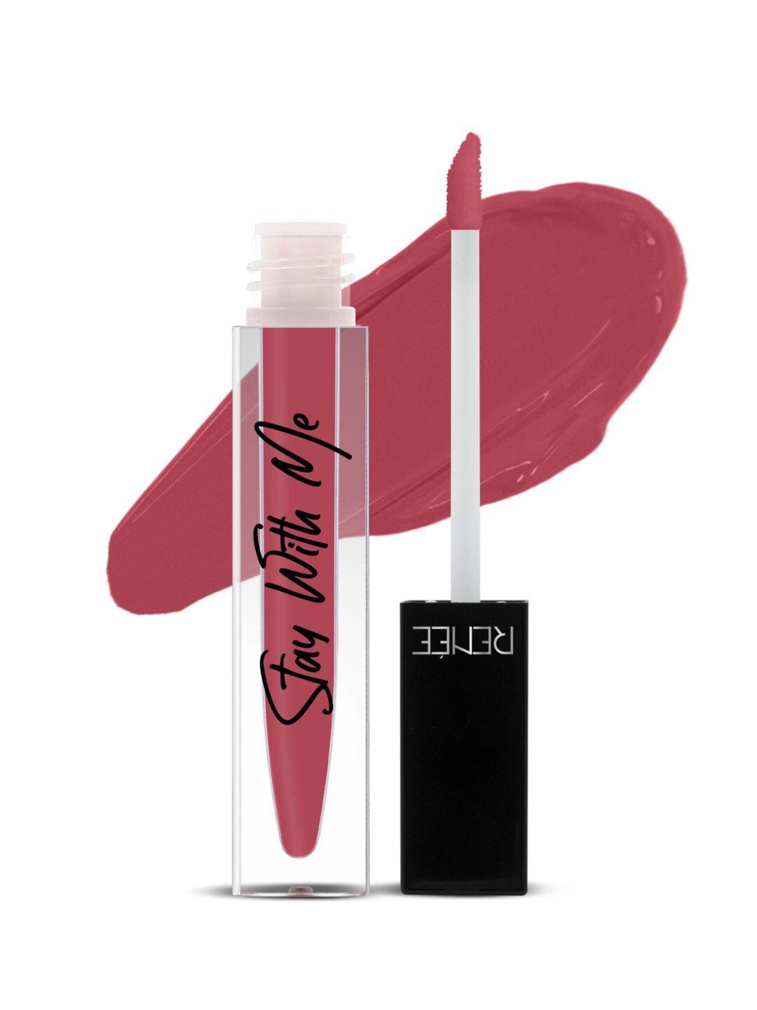 renee stay with me non transfer matte liquid lipstick with vitamin e 5ml-muse for mulberry