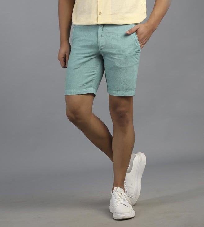 rentiyo blue salt solid classic shorts