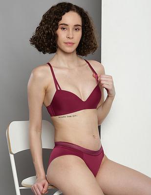 reprocessed nylon lift demi cup bra