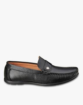 reptilian patterned loafers