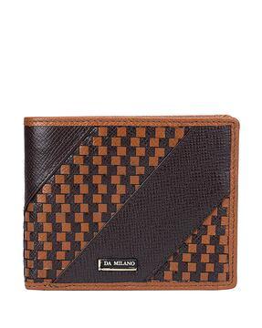 reptilian pattern bi-fold wallet