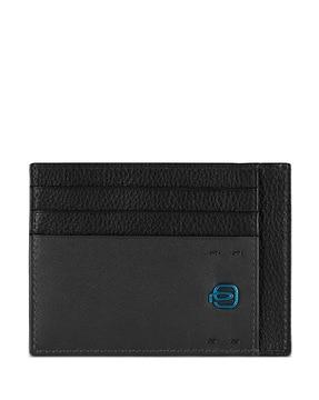 reptilian pattern leather card holder