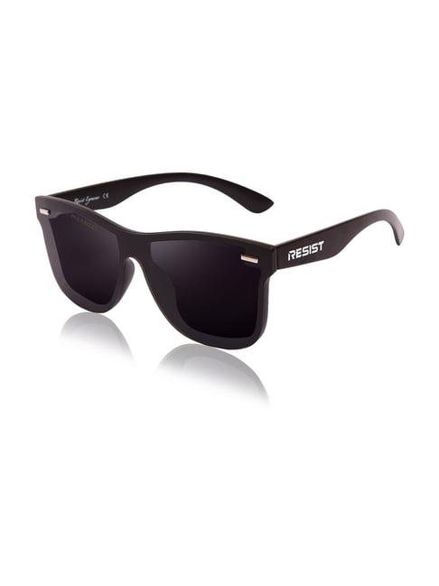 resist eyewear black polarized unisex sunglasses