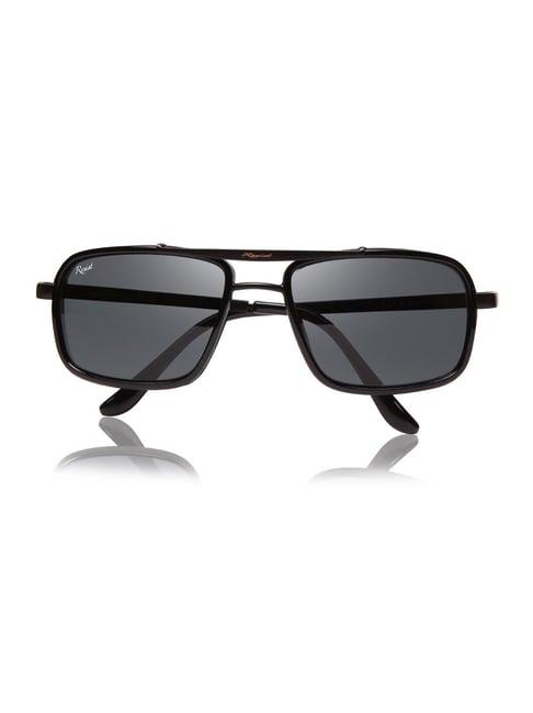 resist eyewear black rectangular unisex sunglasses