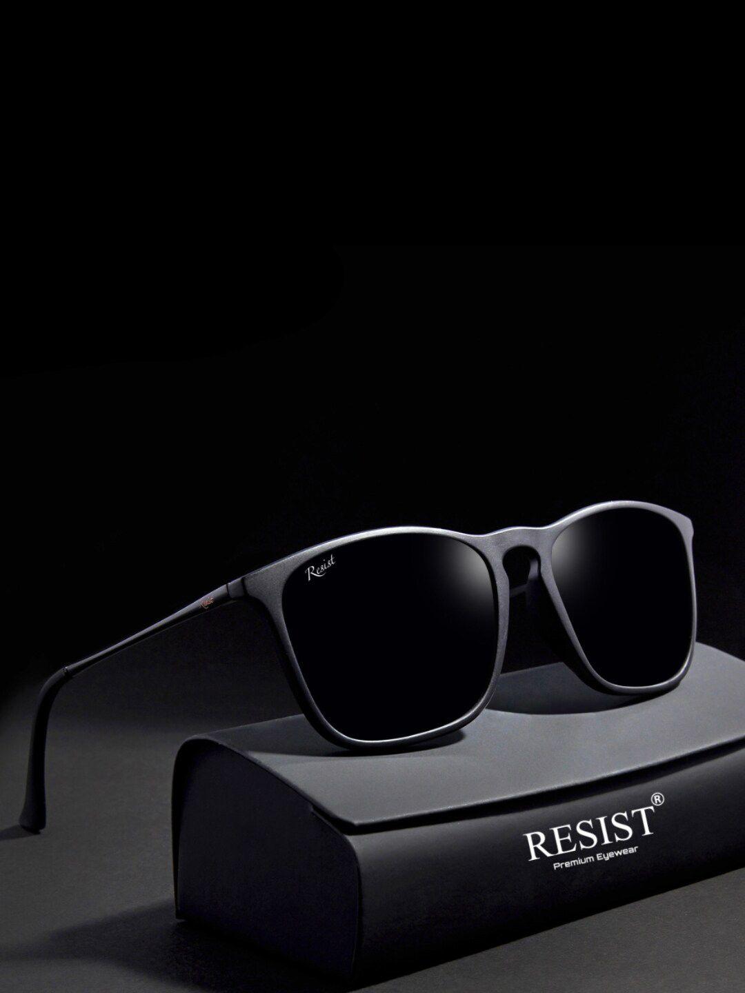 resist eyewear wayfarer sunglasses with uv protected lens sergiusblackblack