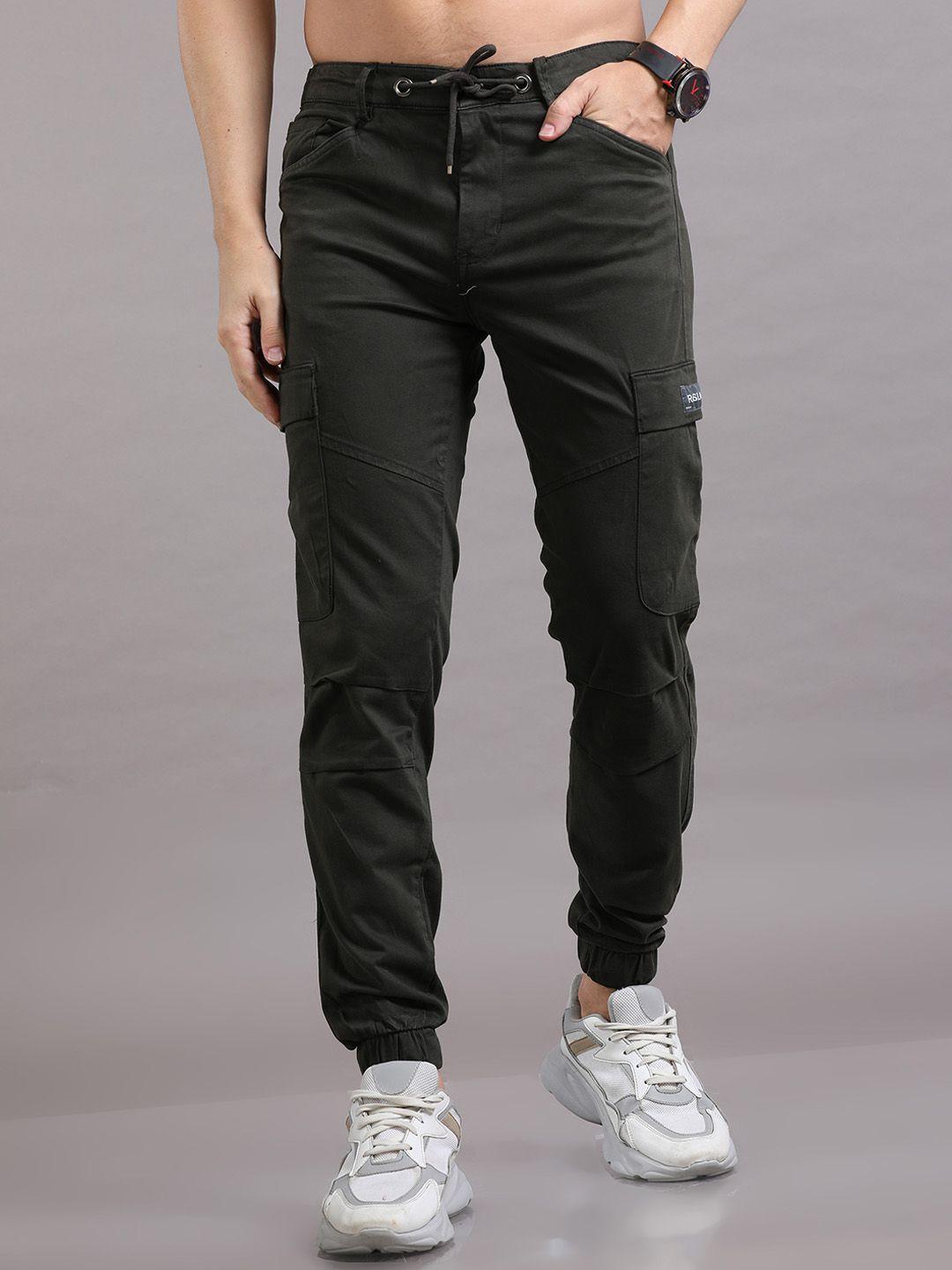 reslag men mid-rise cotton cargos joggers