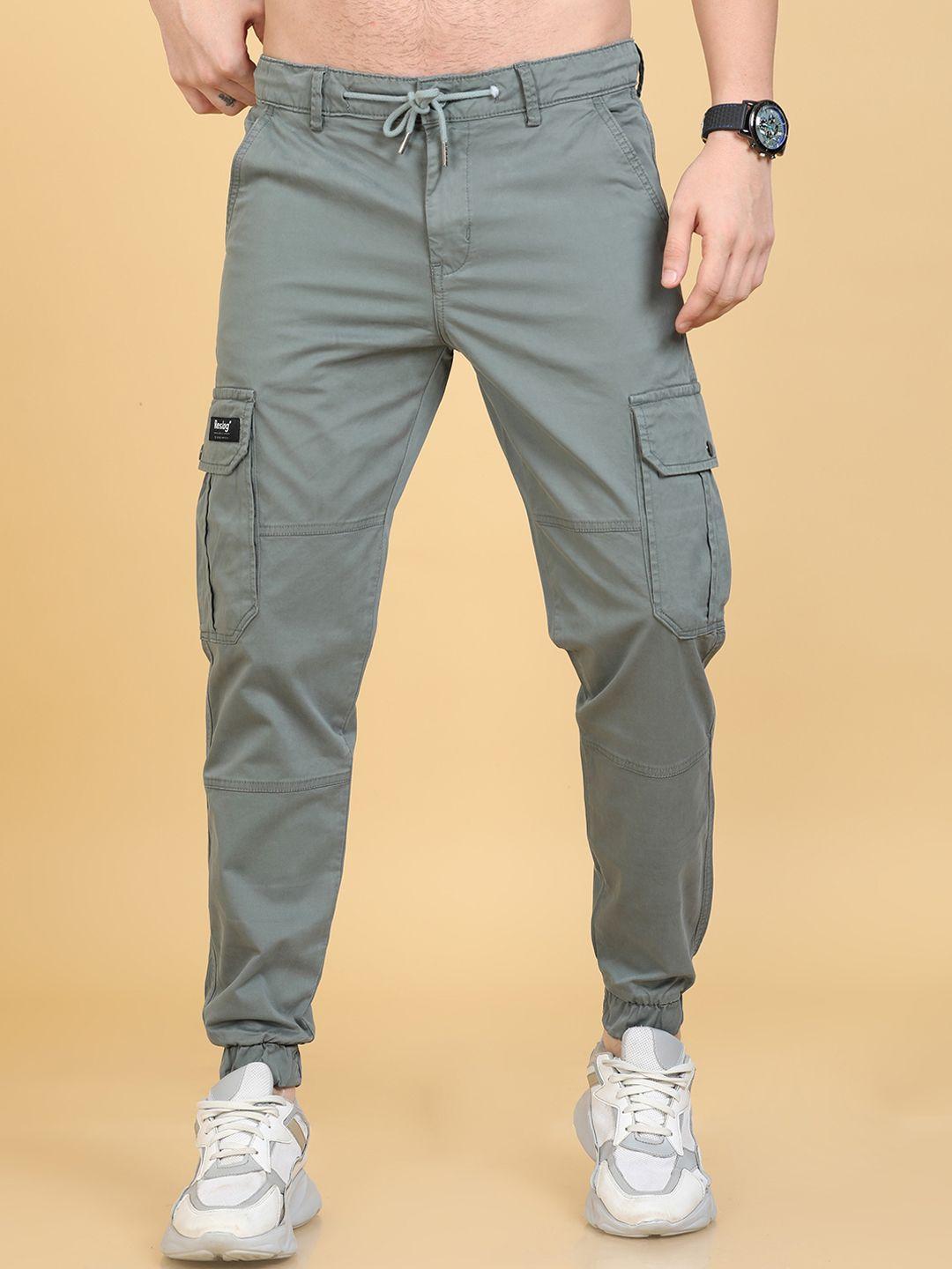 reslag men mid-rise cotton cargos joggers