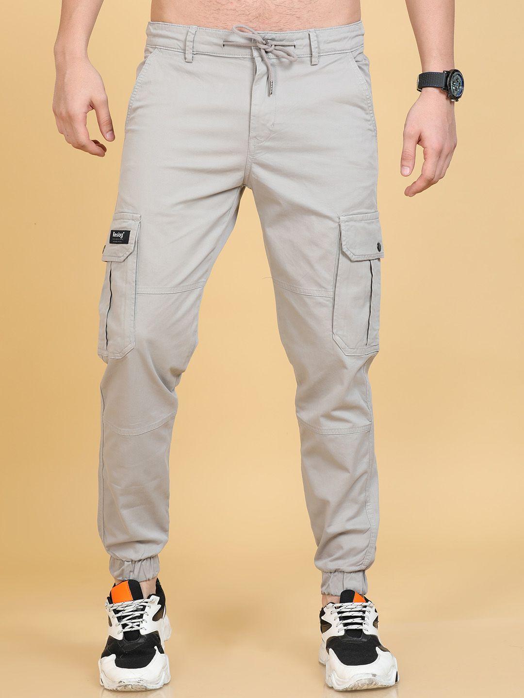 reslag men mid-rise cotton joggers trousers