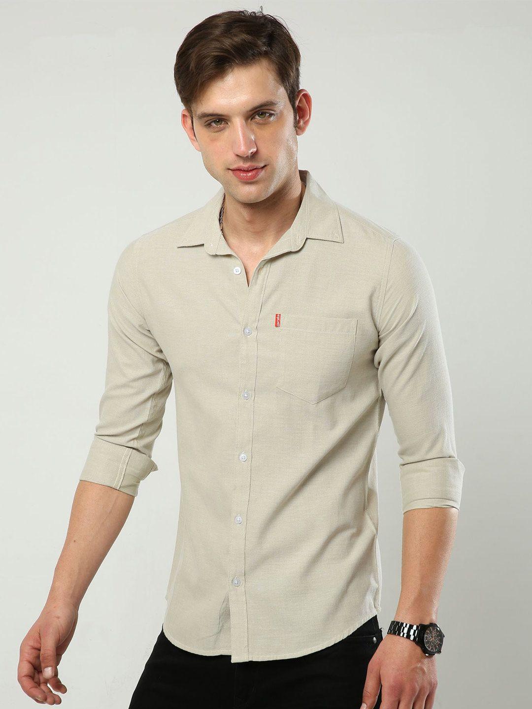 reslag slim fit cotton casual shirt