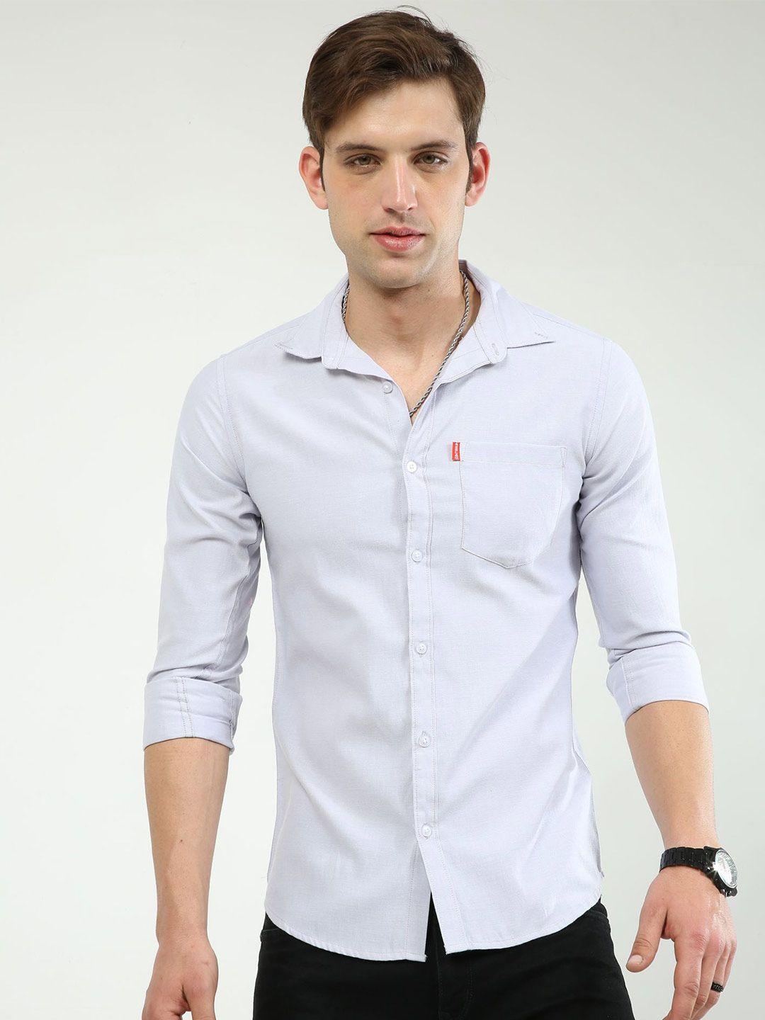 reslag slim fit cotton casual shirt