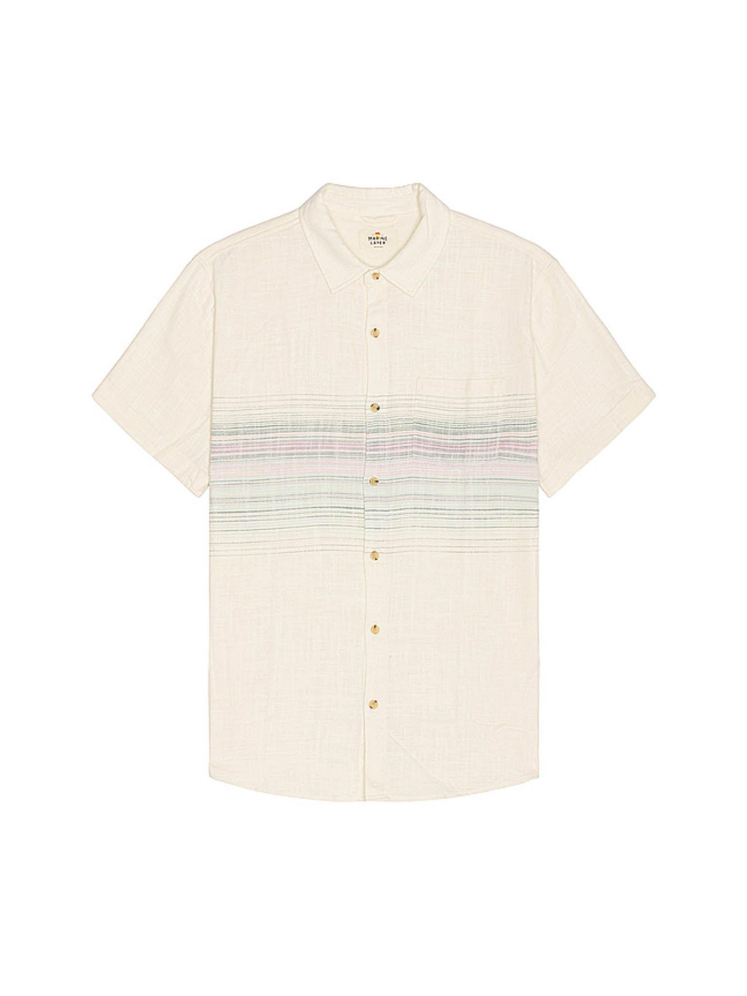 resort short sleeve stretch selvage shirt