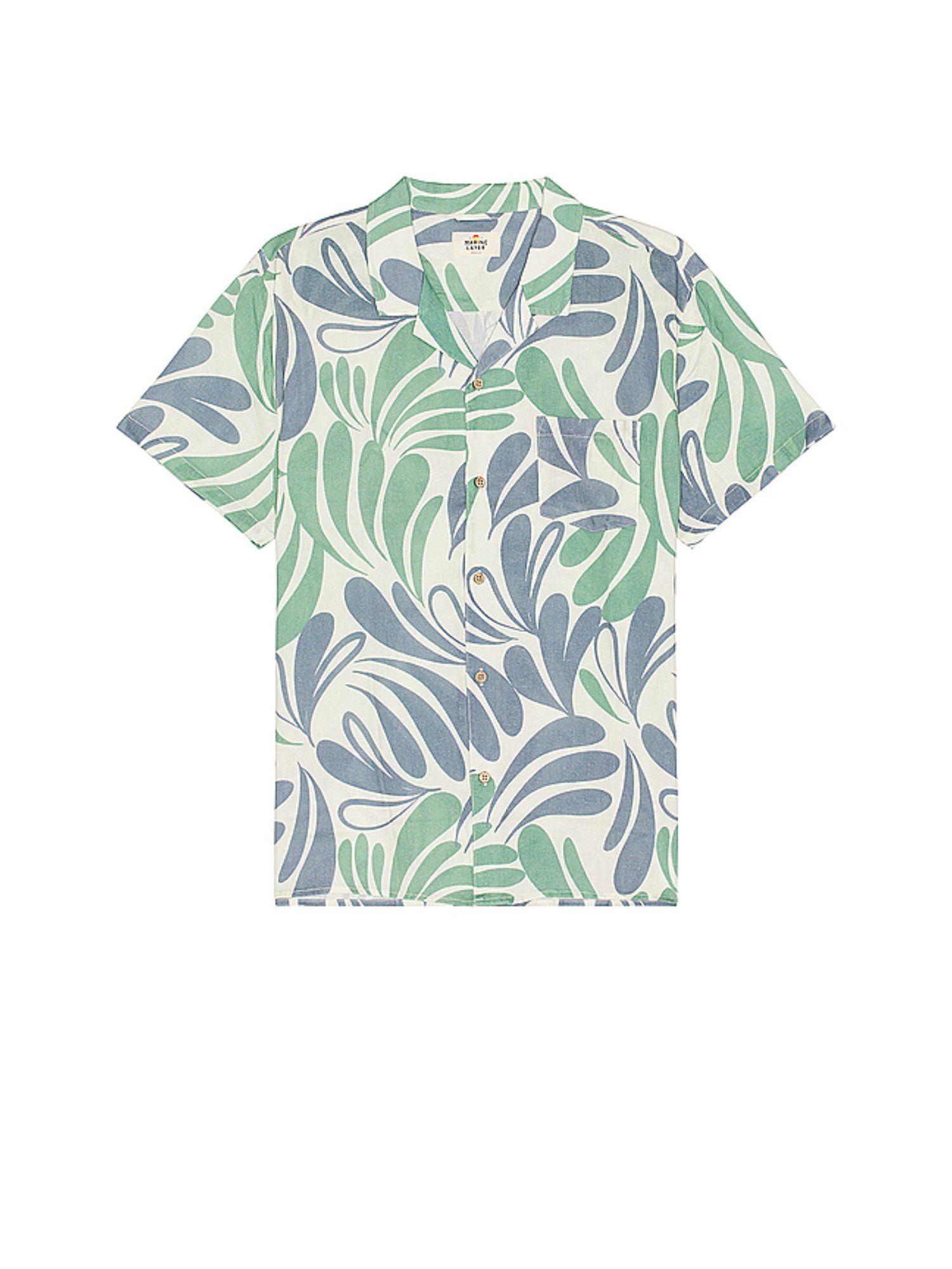 resort short sleeve tencel linen resort shirt