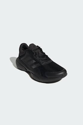 response solar synthetic mesh low tops lace up mens sport shoes - black
