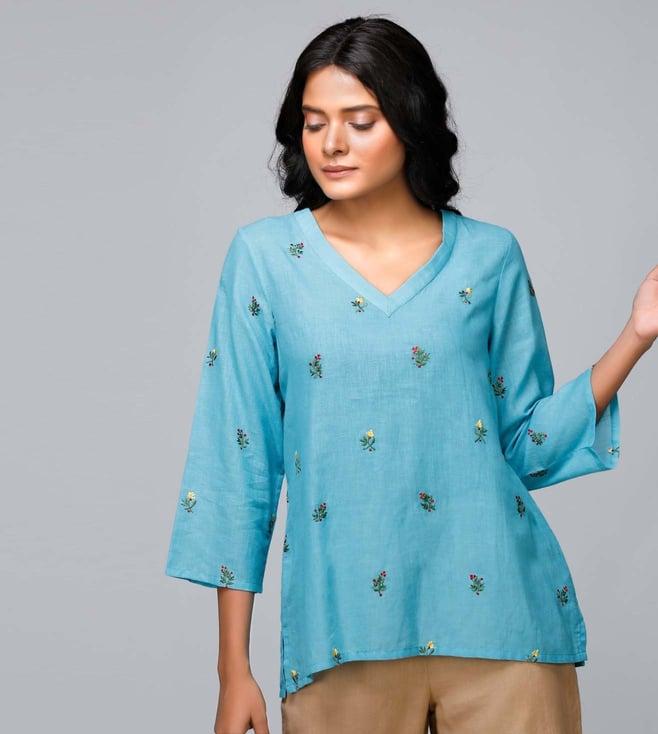 retiyo nirva blue sea khadi tunic