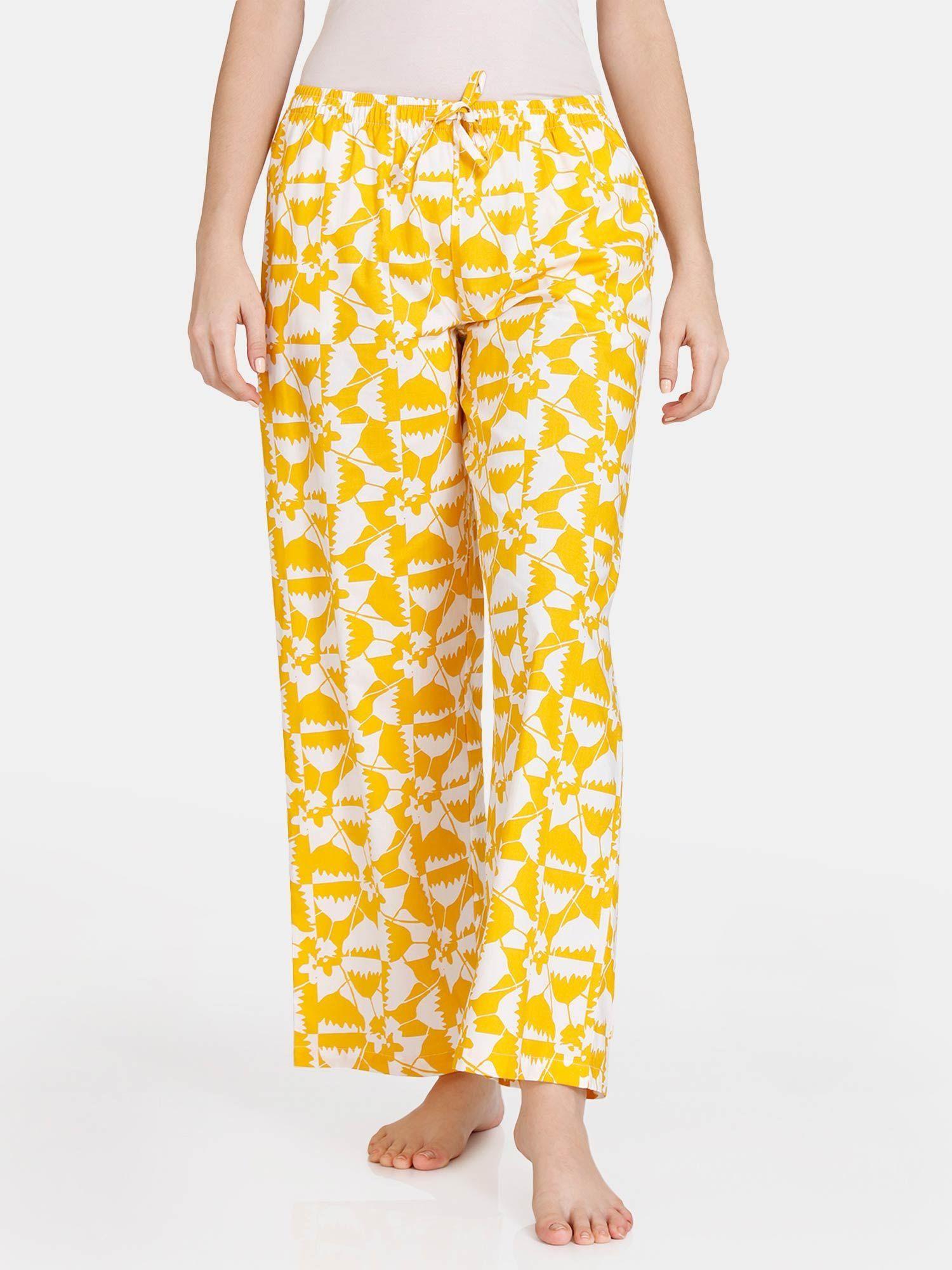 retro flaunt women pyjama - symphonic sunset-yellow