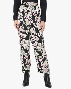 reuben floral print high-rise pants