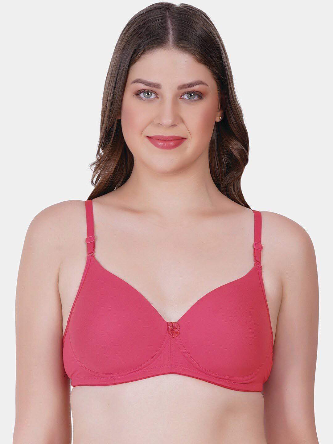 reveira full coverage lightly padded dry fit t-shirt bra with all day comfort