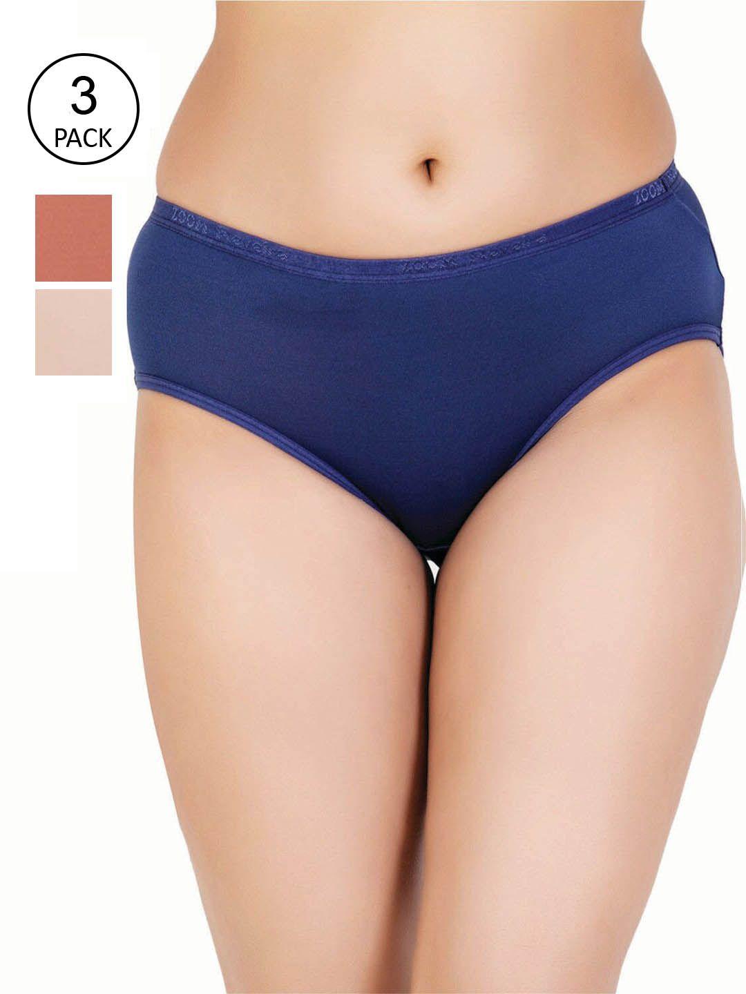 reveira women pack of 3 assorted hipster briefs