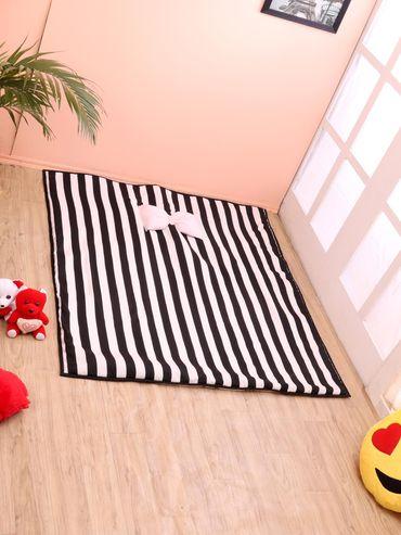 reversable breton stripes bow attached cushion playmat