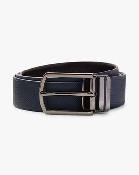 reversible italian leather belt
