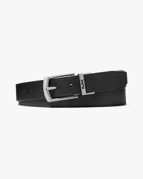 reversible pebbled leather belt