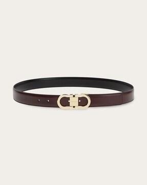 reversible & adjustable gancini belt