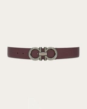 reversible & adjustable gancini belt