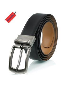 reversible belt with buckle closure