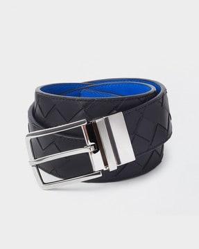 reversible intrecciato belt
