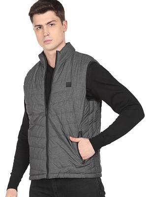 reversible polyester sleeveless jacket