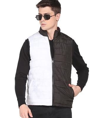 reversible polyester sleeveless jacket