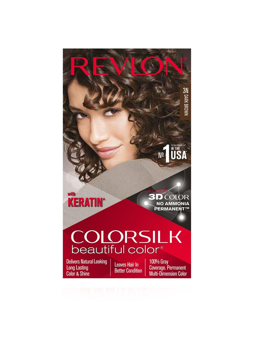 revlon color silk hair color with keratin - dark brown 3n