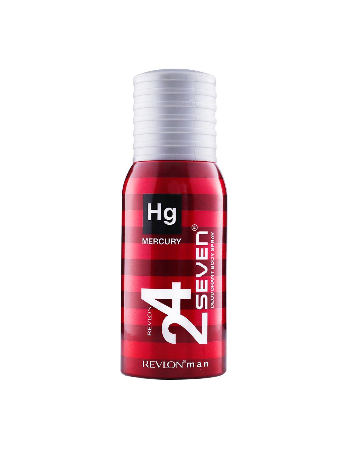 revlon men 24 seven long lasting perfumed deodorant body spray 130 ml - mercury